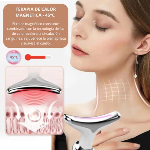 Masajeador Facial LED con Vibración - Rejuvenated Skin® - Vivancolombia