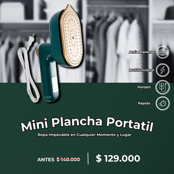 Mini Plancha Portátil VaporynPremium - Ropa Impecable en Cualquier Momento y Lugar - Vivancolombia