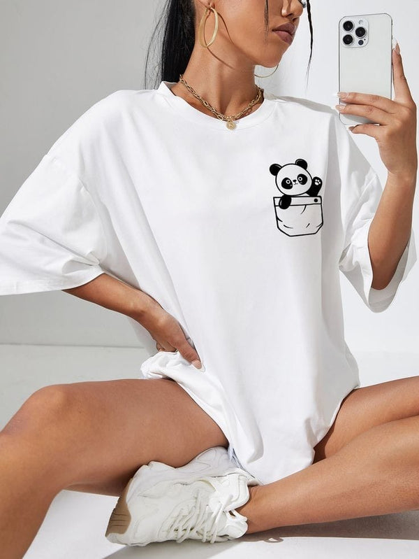 Oversize Camiseta Oso panda - Vivancolombia