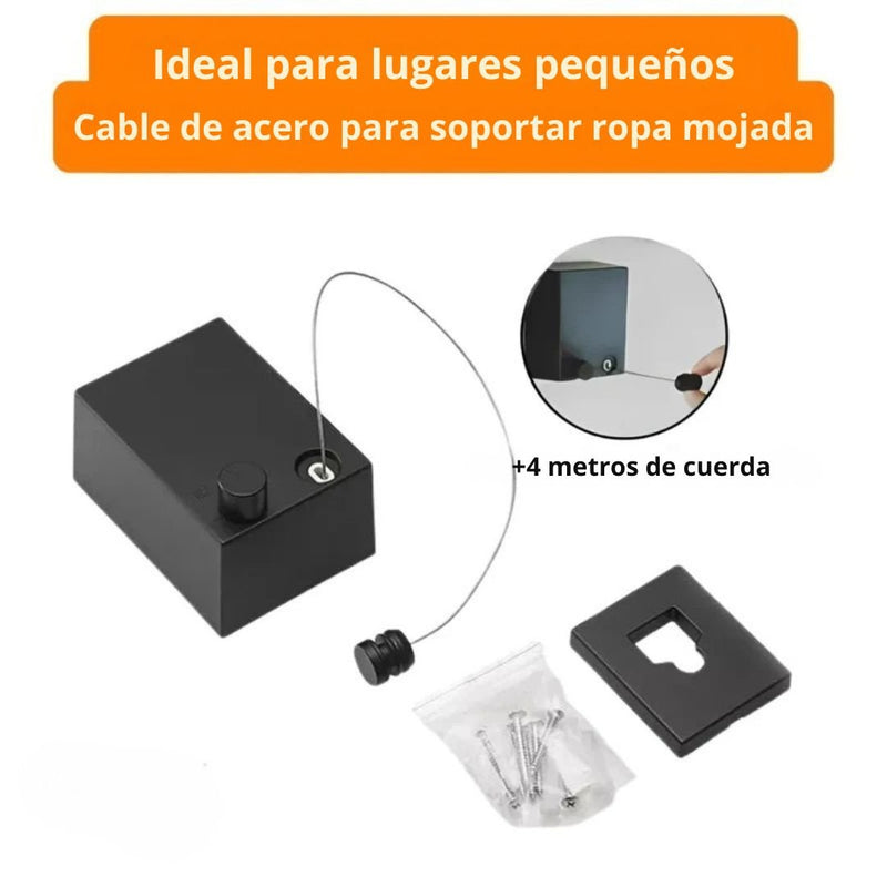 Tendedero Retráctil Invisible de Acero Inoxidable - EasyDry - Vivancolombia